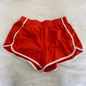 forever21 orange shorts